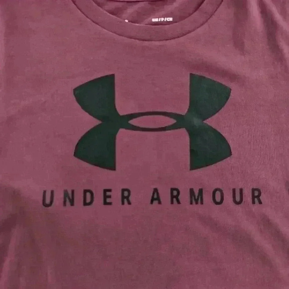 Women's Under Armor Size Small Classic Tee Big Logo Front - Picture 2 of 8